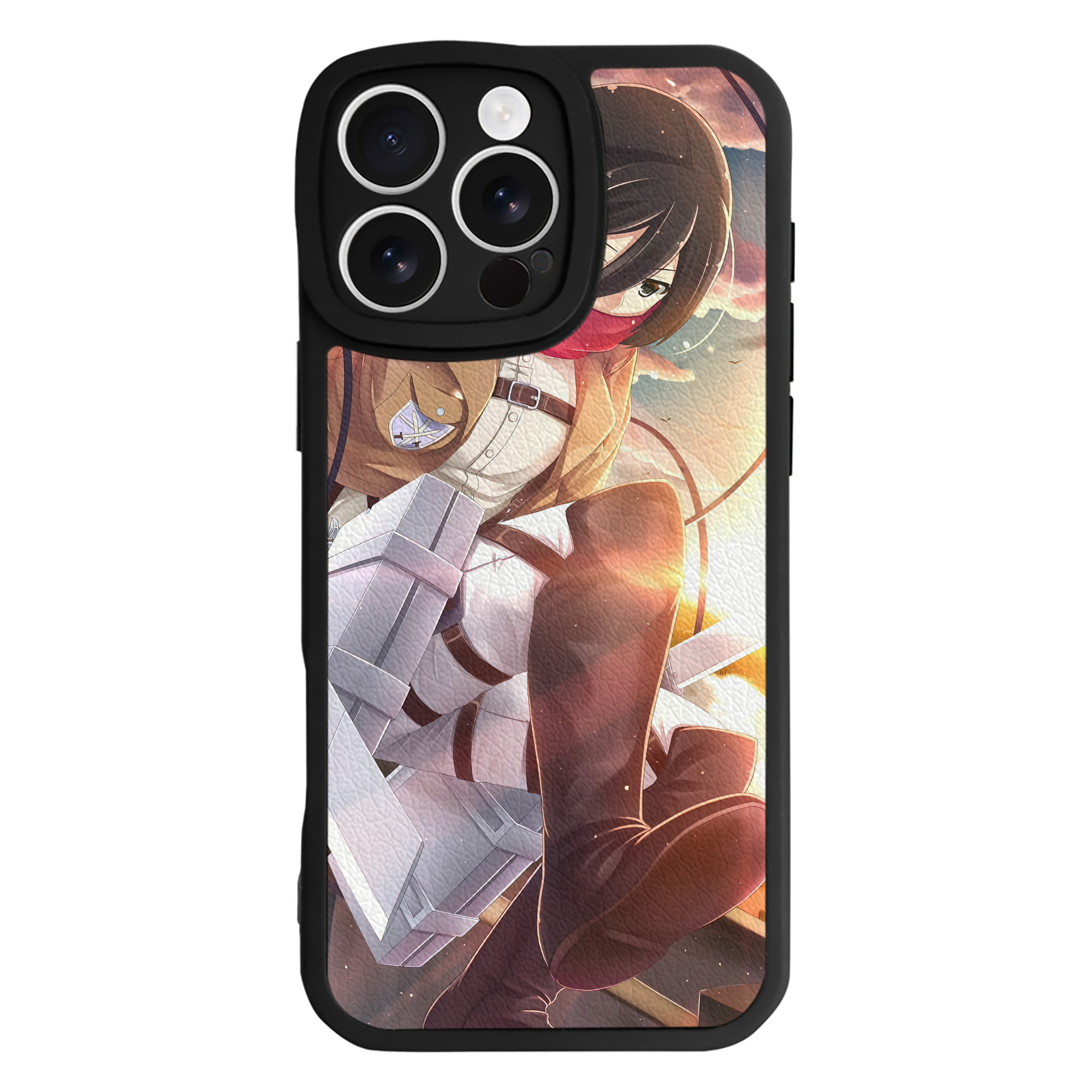 （画像用） 進撃の巨人 Attack on Titan 【iPhone 16シリーズ対応】シリコンスマホケース（レザー調） 材質：シリコン